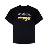 Premium Avirex Custom OEM Black Short Sleeve T-<b>Shirt</b> With Colorful <b>Patchwork</b> Print Regular Fit Casual Men's O-Neck Jersey Cotton - Product Image 2
