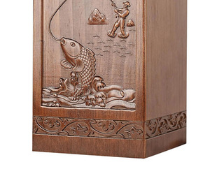 Urnes funéraires en bois pour adultes, urnes de crémation artisanales en bois poli, urnes funéraires à bas prix - Product Image 6