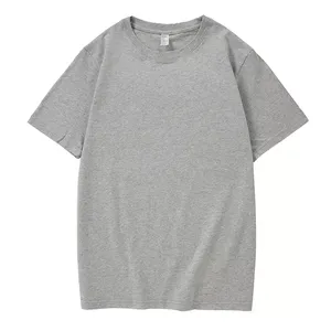 T-shirt décontracté pour homme en coton 100% respirant et léger, coupe classique, col rond, tissé, multicolores, vente en gros directe d'usine, marque HYC - Product Image 6