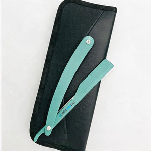 มีดโกนหนวดแบบใบมีดเดี่ยว สแตนเลสสตีล สีสันตามสั่ง สำหรับช่างตัดผม ดีไซน์คลาสสิก ใช้ได้กับการโกนหนวด โกนขนตามร่างกาย และโกนขนบริเวณบิกินี่อย่างยั่งยืน - Product Image 6