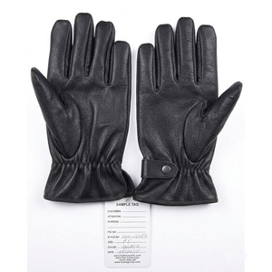 Gants de cyclisme et de conduite unisexes noirs en similicuir OEM, gants de course confortables, compatibles écran tactile, antidérapants, pour l'extérieur, été, personnalisables - Product Image 3