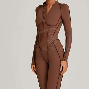 <b>One</b> Piece Yoga Workout Breathable Quick Dry Women's Jumpsuit Factory Direct Supply Women Slim Fit Jumpsuit - Product Image 4
