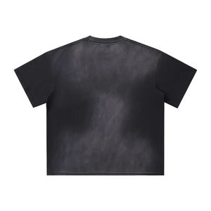 เสื้อยืดเปล่าสไตล์วินเทจแบบขายส่ง เสื้อยืดโอเวอร์ไซส์ลายกราฟิกสำหรับผู้ชาย เสื้อยืดฮิปฮอป ผ้าฝ้าย 100% เนื้อหนา ซักย้อมแบบแอซิดวอช - Product Image 6