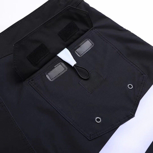 Men's <b>Black</b> White Striped Board Shorts Quick Dry Drawstring Casual Sport Shorts Mid Waist Polyester Swimwear workout shorts - Product Image 6