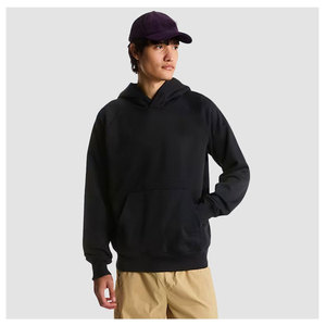 Sweat-shirt à capuche noir surdimensionné pour homme, coupe classique, en coton French Terry, pull décontracté avec poche, sweat-shirt d'automne - Product Image 3