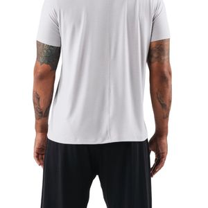 เสื้อยืดผู้ชายสีขาวสำหรับออกกำลังกาย ผ้าฝ้ายน้ำหนักเบา ทรงแอธเลติก เหมาะสำหรับฟิตเนส ฝึกซ้อม และสวมใส่ลำลอง - Product Image 5