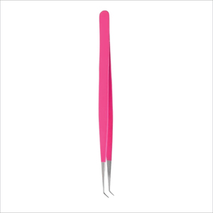 Multi Purpose Stainless Steel Eyelash Tweezers Non Slip Grip Precise <b>Micro</b> Fiber Tips for Eyelash <b>Extensions</b> Application - Product Image 5