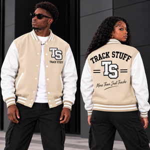 <b>Track</b> Stuff Custom <b>Mens</b> Varsity Letterman <b>Jacket</b> Wool Cotton Stand Collar Custom Embroidered Logo Front Streetwear Winter - Product Image 6