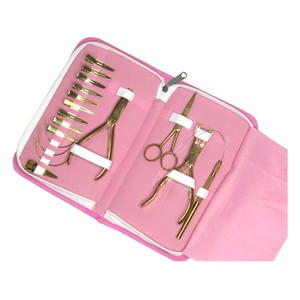 Kit Profesional de Herramientas de Lujo para Extensiones de Cabello con Pinzas de Acero Inoxidable y Agujas de Coser a Mano para Estilistas - Product Image 4