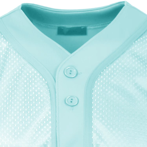 Maillot de baseball personnalisé pour hommes, respirant, en maille, uniforme d'équipe, vêtements de sport à boutons, fournisseur en gros - Product Image 6