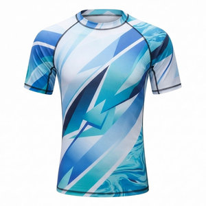 T-shirt de compression pour homme, coupe ajustée, séchage rapide, respirant, idéal pour la course, la gym, l'exercice et les activités sportives - Product Image 1