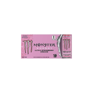 Bebida Energética Monster Ultra Strawberry Dreams Baja en Carbohidratos, Sin Azúcar, Baja en Grasas, Baja en Sal, Carbonatada, con Ginseng, Taurina y Vitaminas - Product Image 5