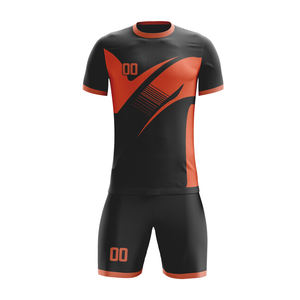 Uniformes de football de qualité supérieure pour l'entraînement des jeunes, maillot de football personnalisé avec col rond, ensembles d'uniformes de football - Product Image 1
