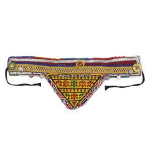 Classic Vintage Belt Belly Dance <b>Bead</b> Afghani Traditional Waist Belt Kuchi Tribal BB024A Old Banjara Real Handmade Eco-friendly - Product Image 1
