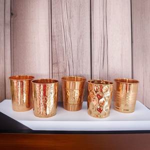 Juego de Vasos de Cobre de Doble Pared, Martillados, de Lujo, Soplados a Mano, con Tapa Roscada, Aptos para Lavavajillas, Personalizables, para Fiestas, Bebidas, Adultos - Product Image 6