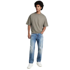 Camisetas de Hombre, Corte Cuadrado, al por Mayor, Modernas, Sólidas, Elegantes, 100% Algodón, Cuello Redondo, Manga Corta - Product Image 3