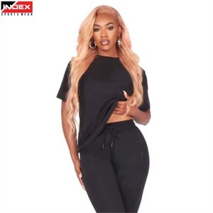 Conjunto Deportivo Elegante para Mujer, Camiseta y Pantalones, Ropa Deportiva Transpirable de Secado Rápido, Cómodo Conjunto de Gimnasio para Entrenamiento Diario - Product Image 1