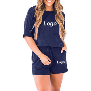 <b>Twin</b> <b>Sets</b> 2026 Customized Womens Casual T Shirts and Long Shorts <b>Sets</b> Breathable Quick Dry Best Design With OEM Service Summer - Product Image 1