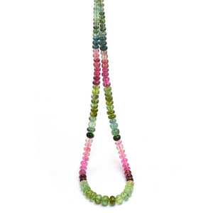 Turmalina AAA+ de 5mm-8mm, cuentas redondas lisas, turmalina natural de las minas de Calabar, piedra preciosa suelta para joyería. - Product Image 1