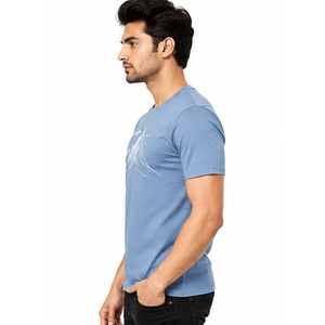 T-shirts en coton pour hommes de qualité supérieure, tissu doux, respirant et confortable, impression personnalisée, manches courtes, fabricant de vêtements OEM et ODM - Product Image 3