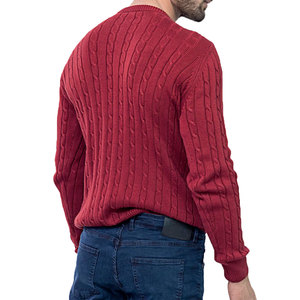 Men's Modern Slim Fit Crew Neck Sweater Long Sleeve Knit Pullover Top Soft Stretch Fabric Comfortable Fit for Casual Office Wear - Product Image 3