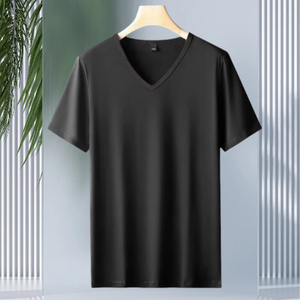 เสื้อยืดคอกลมแขนสั้นผู้ชายปี 2025 ทรงปกติ ระบายอากาศได้ดี ไซส์ใหญ่ ผ้าฝ้ายแท้ 100% เป็นมิตรกับสิ่งแวดล้อม เหมาะสำหรับฤดูร้อน สีพื้น - Product Image 3