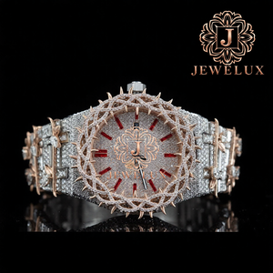 Reloj de Lujo para Hombre, Estilo Hip Hop, con Diamantes Moissanite, Personalizado, de Acero Inoxidable, Resistente al Agua, para Uso Diario, al Mejor Precio - Product Image 1