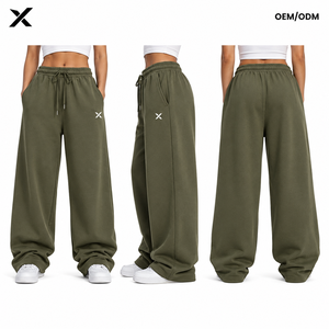 X Custom <b>Women</b> Streetwear Urban <b>Baggy</b> Fit <b>Joggers</b> Manufacturer OEM ODM Oversized Sweatpants Wholesale Soft <b>Women</b> <b>Joggers</b> Sialkot - Product Image 2