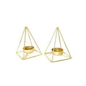 Portavelas de metal para decoración del hogar para festividades navideñas - Product Image 1