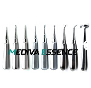 Excellent ensemble d'élevateurs dentaires manuels ergonomiques en acier inoxydable de 16 pièces, certifié CE, pour usage hospitalier, 5 positions de mâchoires, essentiel - Product Image 1