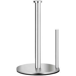 Porte-rouleau d'essuie-tout en acier inoxydable pour comptoir, support moderne en métal pour essuie-tout de cuisine - Product Image 1
