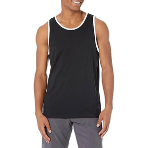 Débardeur de fitness pour homme avec logo personnalisé, 100 % polyester, léger, respirant, col rond, avec position du logo sur le devant - Product Image 4