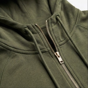Survêtement à capuche camouflage vert olive pour homme, sweat-shirt à fermeture éclair intégrale avec poches latérales, vêtements de sport décontractés, tenue d'automne - Product Image 4