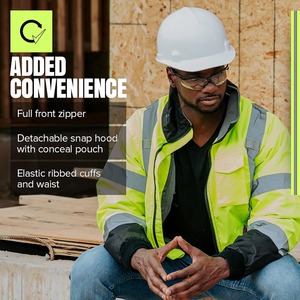 Veste de sécurité hivernale de qualité supérieure, isolée, réfléchissante, uniforme, fournisseur de haute qualité - Product Image 5
