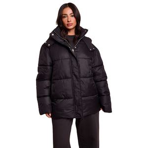 เสื้อแจ็คเก็ตดาวน์คุณภาพสูงแบบกำหนดเองสำหรับผู้หญิง เสื้อแจ็คเก็ตมีฮู้ดสำหรับผู้หญิง เสื้อโค้ทดาวน์สำหรับฤดูหนาว เสื้อแจ็คเก็ตดาวน์มีฮู้ดแบบซิปสำหรับผู้หญิง - Product Image 1