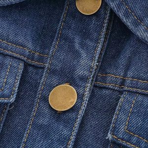 Trending Design Denim Jacket Casual Outwear with Button <b>Up</b> Denim Coat for Kids <b>Boys</b> & Girls - Product Image 4