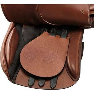 Premium Genuine Leather English Dressage Saddle Deep Seat Padded Panels Professional Riding Training Competition - Product Image 2