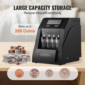 Macchina Conta e Classifica Monete da 25 Centesimi (USD) con Capacità di 200 Monete, Schermo LCD e Funzione di Confezionamento - Product Image 3