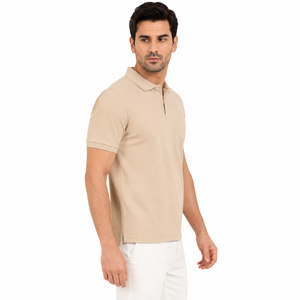 Polo élégant pour homme, adapté au bureau et à une utilisation décontractée, coutures durables, mélange de coton respirant pour un confort toute la journée, OEM - Product Image 4