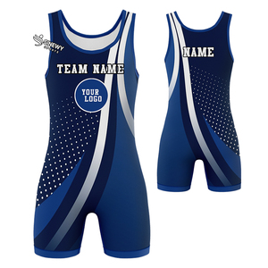 New Arrival Custom Front Logo Stretch Lightweight Durable Quick Dry Wrestling Singlets Breathable Performance Gear for Teams - Product Image 1