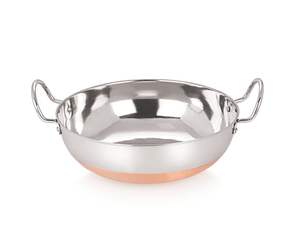 กระทะสเตนเลสสตีลขัดเงาแบบโครเมียม รักษาสิ่งแวดล้อม ฐานทองแดงประหยัดพลังงาน ดีไซน์พร้อมใช้งานกับเตาแก๊สและเตาแม่เหล็กไฟฟ้า - Product Image 2