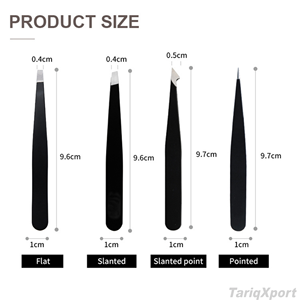 Juego de Pinzas Profesionales de Acero Inoxidable para Cejas, Gran Precisión, Herramienta de Belleza para Eliminar Pelo Facial, Puntos Negros y Pelo Encarnado - Product Image 4