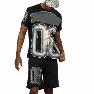 <b>Men</b> T <b>Shirt</b> and Short Set Casual Training Two Piece Outfit <b>Summer</b> Sportswear <b>for</b> Gym Fitness Workout Exercise Everyday Comfort - Product Image 6