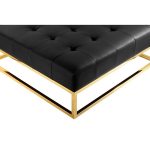 Taburete de Acero Inoxidable, Diseño Moderno, Asiento de Cuero PU y Metal Resistente, para Hogar, Cocina, Restaurante, Hotel, Comercial, Entrada, Taller - Product Image 4