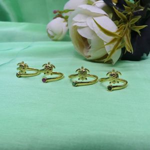 Wedding Wear 925 Sterling Silver Gold Plated Jewelry Ruby Gemstone Women Wear Classic <b>Couple</b> <b>Ring</b> - Product Image 6