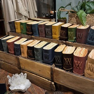 Leather Hardcover <b>Journal</b> Sewing Binding Diaries Multiple Colors Handcrafted Notebook Mini Wrap Leather <b>Journals</b> - Product Image 2