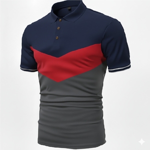 Mens <b>Classic</b> Polo Shirt Short Sleeve Breathable Cotton Casual Slim Fit Summer Fashion Golf Polo T Shirt - Product Image 1