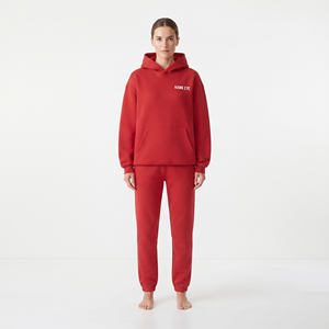 Conjunto Deportivo Casual de Dos Piezas para Mujer al por Mayor: Sudadera con Capucha y Pantalones Deportivos - Product Image 1
