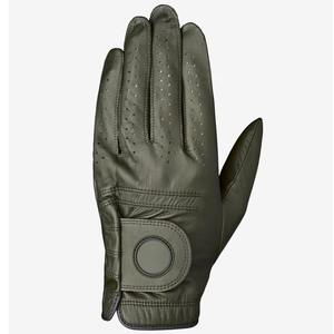 Paire de gants de golf en cuir synthétique blanc et bleu roi, antidérapants, ultra doux, à motif pois, vente en gros - Product Image 1
