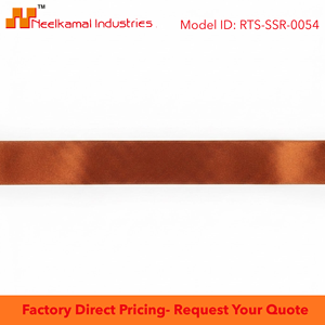 Cinta de Raso Satinado de una Cara, Color Cobre Marrón Óxido, 25mm, Venta Directa de Fábrica, 5 Rollos x 8 Metros, para Decoración de Otoño, Cestas de Regalo, Decoración de Tiendas, al por Mayor - Product Image 6